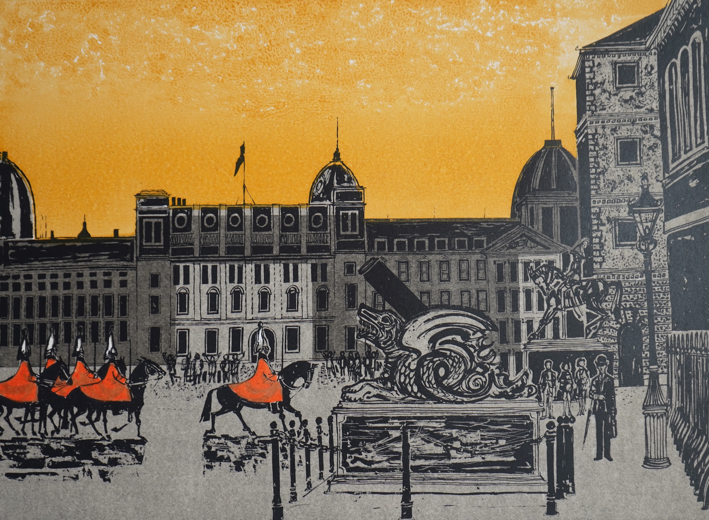 Robert Tavener RE, 1920-2004, 'Horse Guards and Cadiz Cannon'